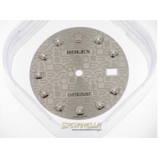 Quadrante Silver jubilee diamanti Rolex Datejust 36mm nuovo